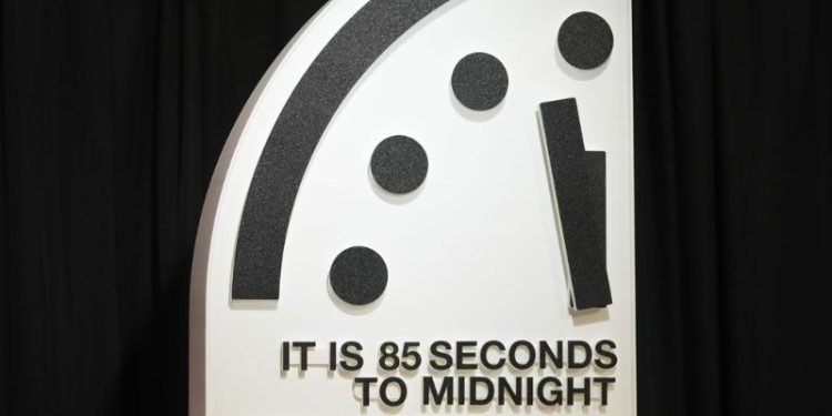 Doomsday clock moved to 85 seconds to midnight as global risks intensify