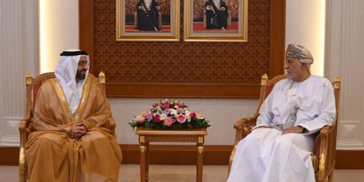 H H Sayyid Shihab receives UAE Ambassador