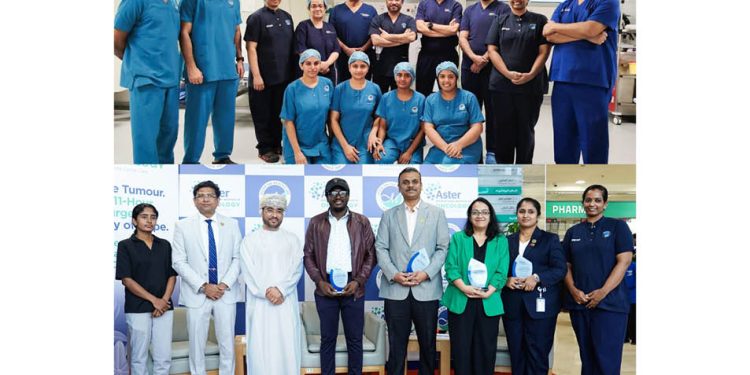 38-year-old Nigerian patient with rare skull base tumour successfully treated at Aster Royal Al Raffah Hospital in complex 11-hour surgery