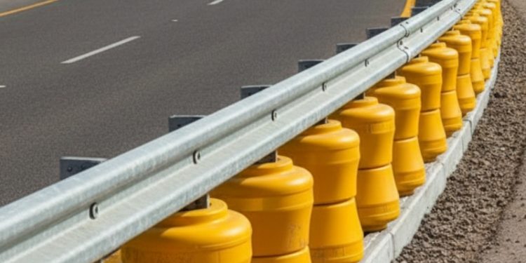 Ministry installs crash cushions on hazardous stretch in Izki